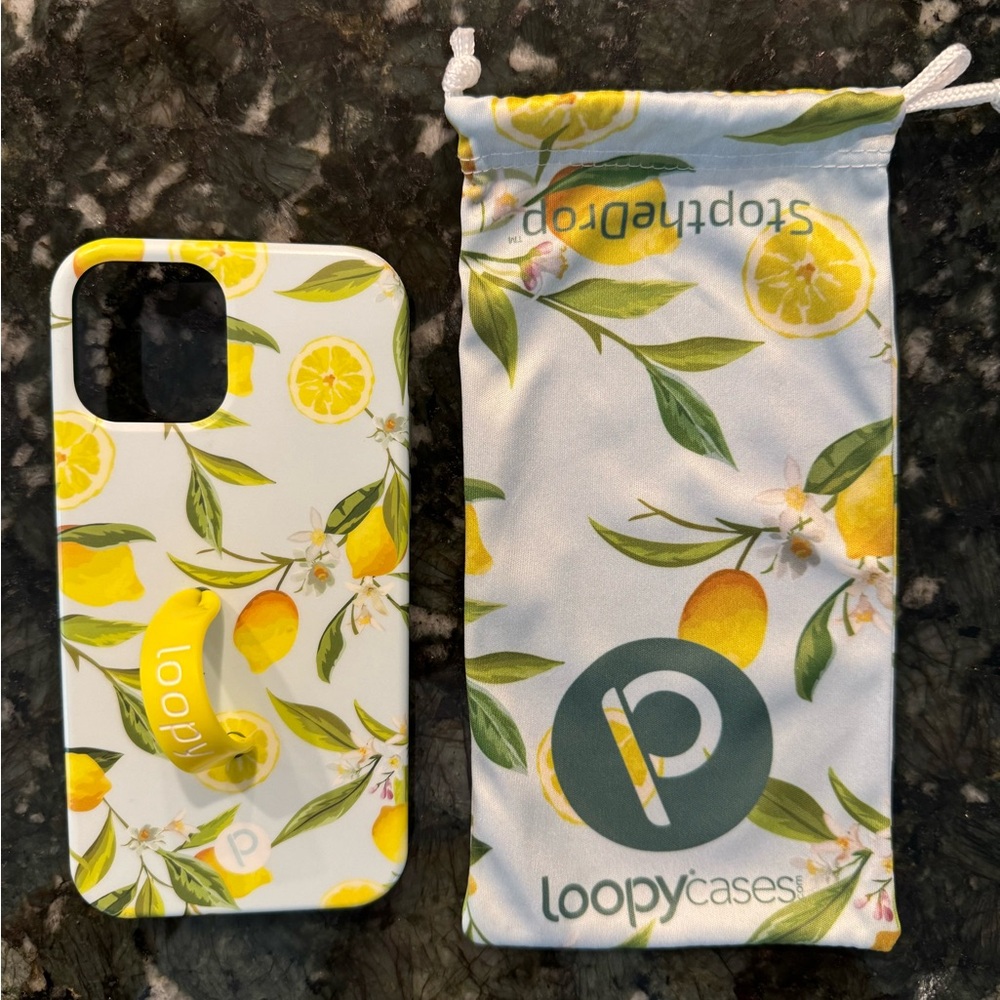 Loopy Case - iPhone12/12 Pro (6.1” Screen) - Lemons Matte Edition / Righty